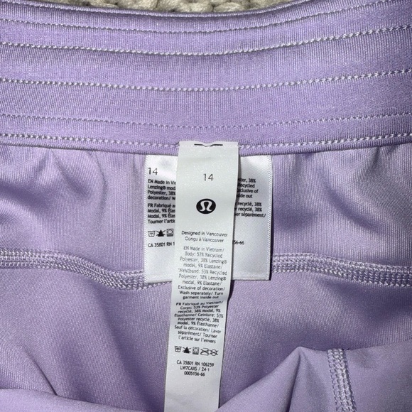 Lululemon Lilac Ether Softstreme Sweatshirt and Shorts Set - Picture 6 of 7